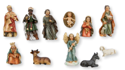 Set van 11 Figuren   3.5 cm