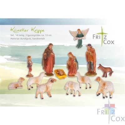 Set van 16 figuren   12 cm Kunstler Krippe