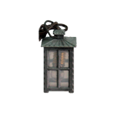 Lantaarn METAAL wit glas 3 cm