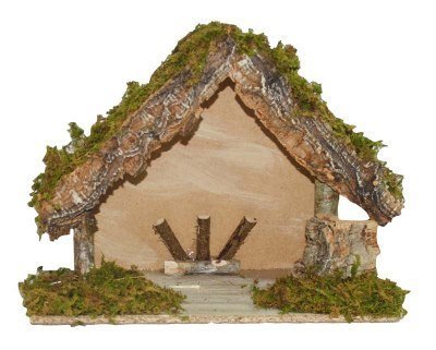 Kerststal 32 x 18 x 23 cm Kerststal 32 x 18 x 23 cm