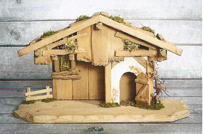Kerststal ALMBACH   50 x 20 cm   voor 10-14 cm figuren