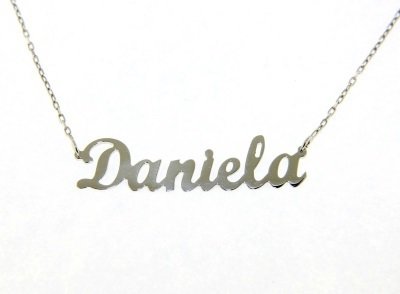 Ketting met naam in 925 Zilver