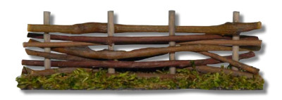 Hek in hout  lengte 14 cm