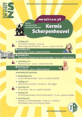 Kermis Centrum Scherpenheuvel van vrijdag 24 juli tot en met maandag 3 augustus 2026