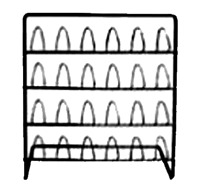 Vingerhoedrekje in metaal zwart 17x8.5x17.5 cm