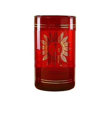 Glas voor kaars 11.5 cm - Godslamp -