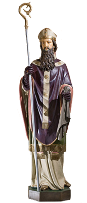 Beeld van BISCHOP 105 cm Arnoldus , Niklaas - Nicolaas - Nikolaas - Martinus
