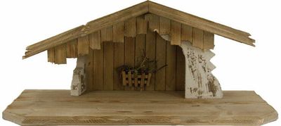 Kerststal MILTACH 69 x 29 x 32 cm voor 11 - 19 figuren
