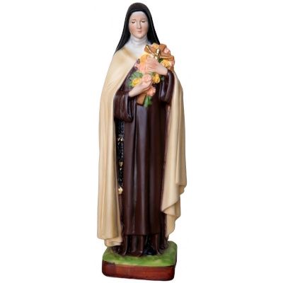 Beeld Theresia van Lisieux 30 cm "MARMERSTOF" - Therese -