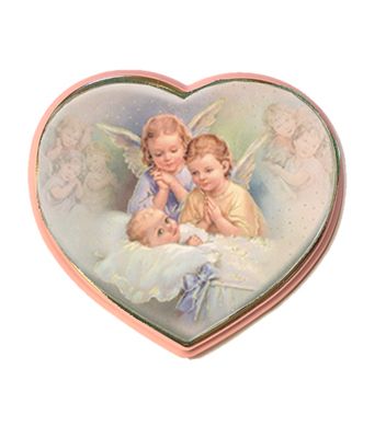 Kadertje Engelen ROZE 16 x 14 cm