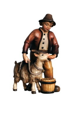 Herder houtsnijwerk voor 12 cm figuren Herder houtsnijwerk voor 12 cm figuren