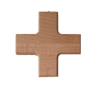 Kruis 10 x 10  cm  Hout