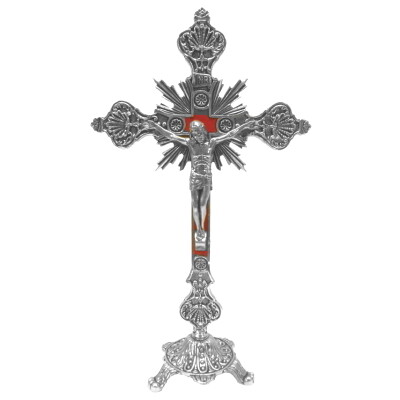 Kruis staand in METAAL 32 cm