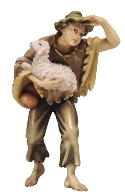 Herder houtsnijwerk 12 cm Herder houtsnijwerk 12 cm