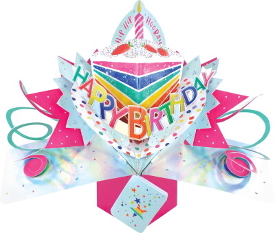 Popup Kaart - Happy Birthday -