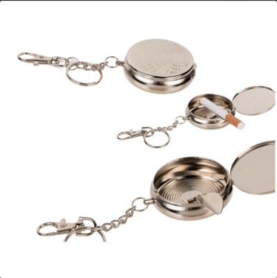 Asbak sleutelhanger +/- 5 cm