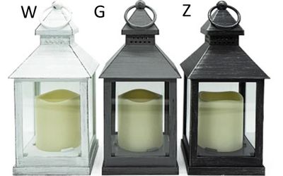 Graflantaarn 24.5 cm  - W - WIT