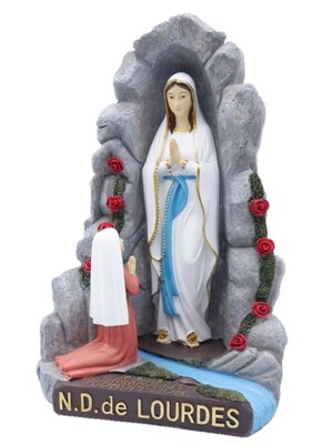 Grot Lourdes met Bernadette 11 cm