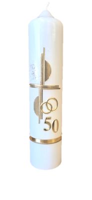 Jubileumkaars 50 26,5cm x Ø 6 cm