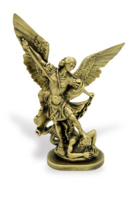 Aartsengel Michael 15 cm -BRONSKLEUR -