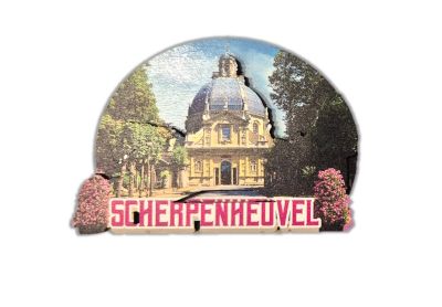 Magneet Scherpenheuvel  Relief   8 x 6 cm