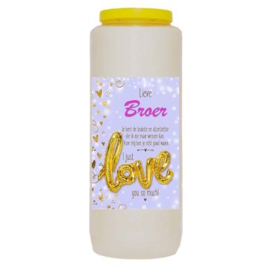 Noveenkaars LOVE-LIEVE BROER