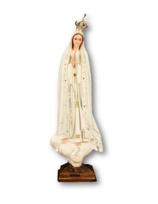 Onze Lieve Vrouw Fatima 47 cm -OGEN IN KRISTAL -