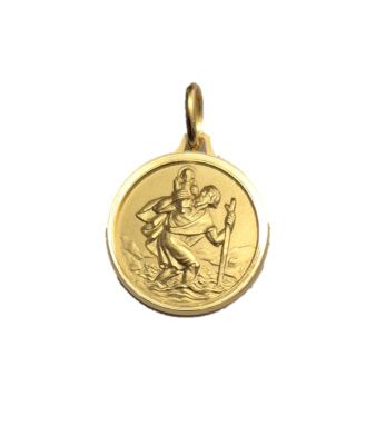 Medaille KRISTOF 24 mm PLAQUE OR