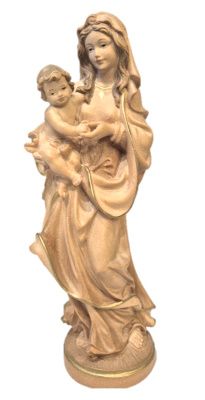 Madonna met kind 20 cm -HOUTSNIJWERK-