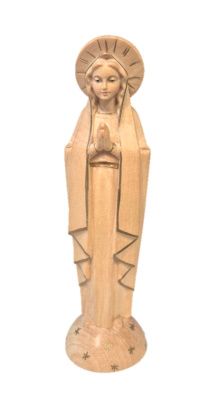Lourdes 15 cm -HOUTSNIJWERK-