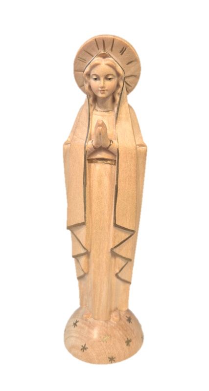 Lourdes 15 cm -HOUTSNIJWERK-