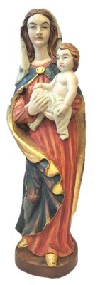 Madonna met kind 29 cm - HOUTSNIJWERK-