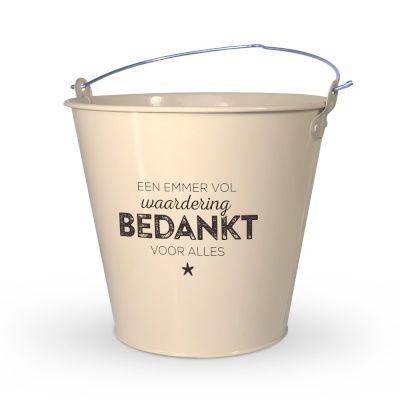 Cadeau-emmer BEDANKT