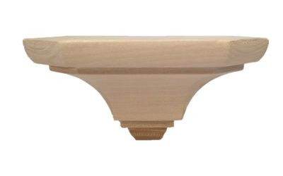 Wandsokkel 14x13x7 cm   -HOUT-