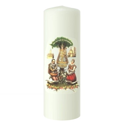 Kaars Scherpenheuvel Ø 6 cm hoogte 16 cm