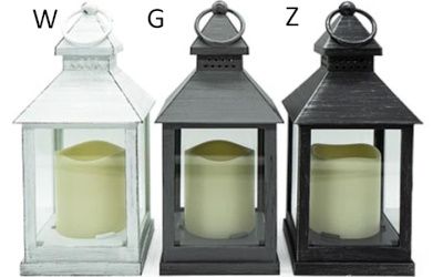 Graflantaarn 24.5 cm  - Z - ZWART