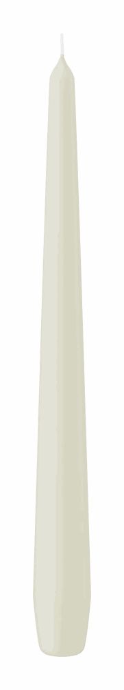 Conische kaars  x12 STUKS  IVOORKLEUR Ø 25 mm HOOGTE 250 mm
