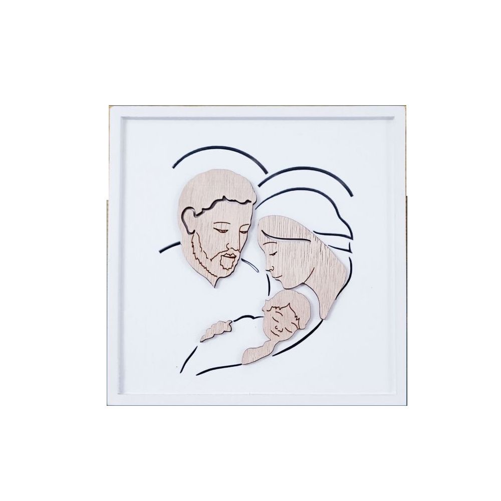 Kadertje Familie 16 x 16 cm