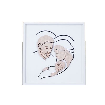 Kadertje Familie 16 x 16 cm