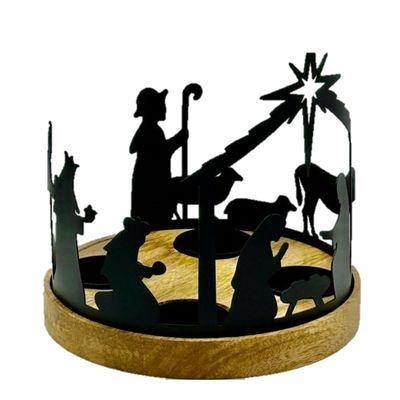 Kerstset Theelichthouder voor 4 stuks