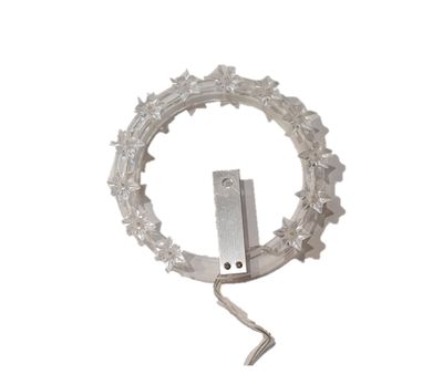 Lichtkroontje 28 cm LED WIT