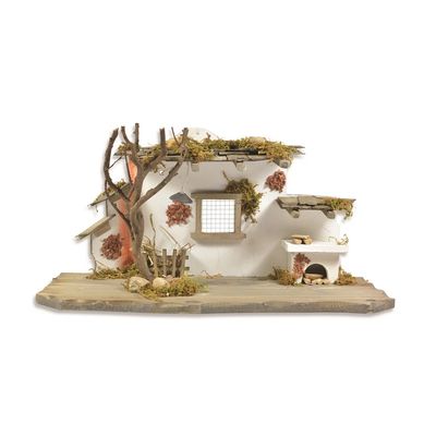 Kerststal voor 9 - 12 cm figuren Met verlichting (LED)