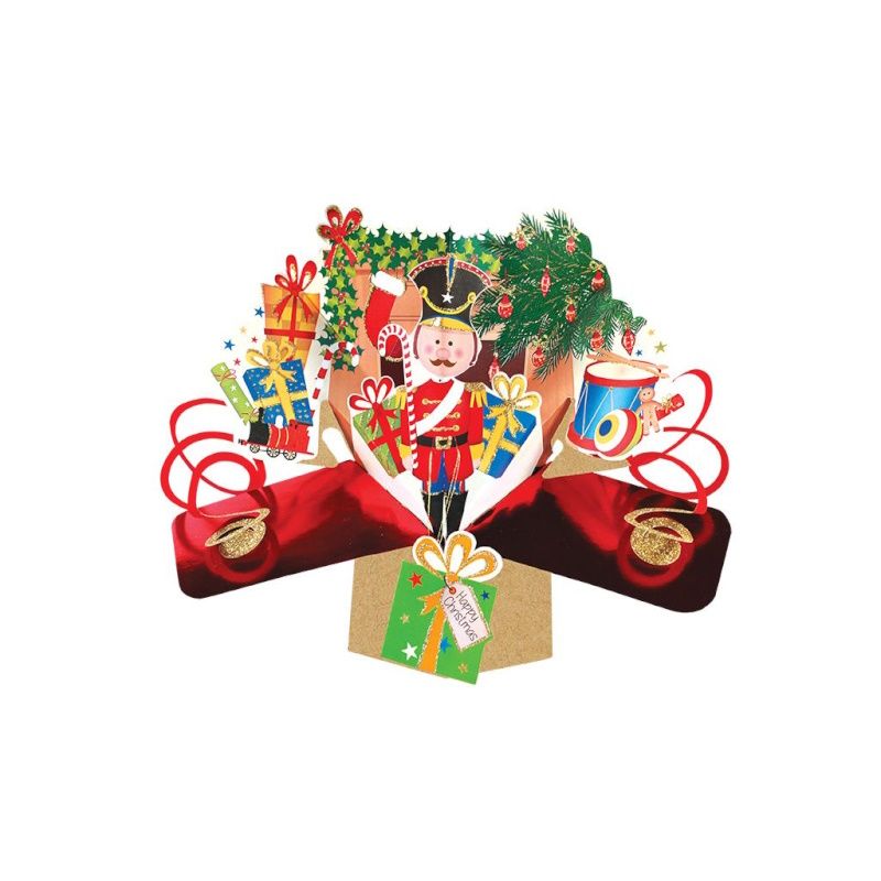 Popup Kaart - XMAS - Nutcracker - gold box