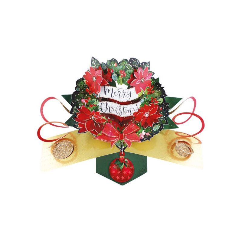 Popup Kaart -  XMAS - Santa with Sleight and Reindeer
