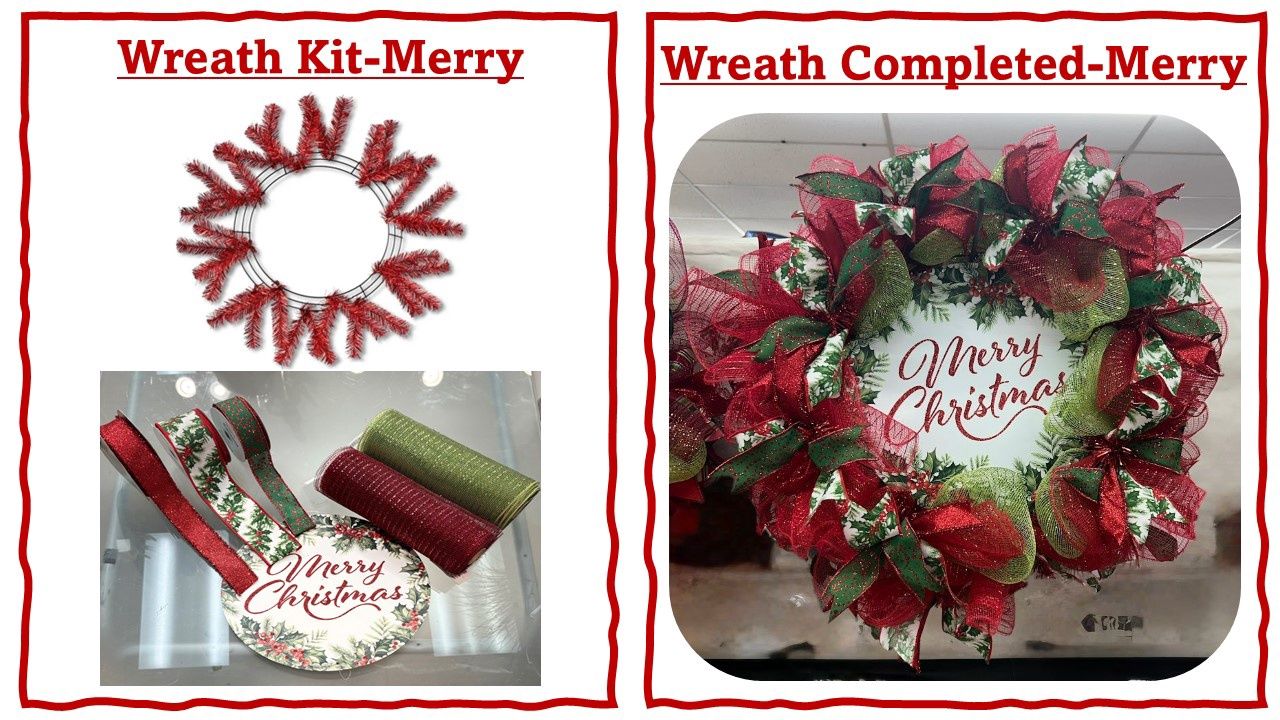 Wreath Kit-Merry Christmas