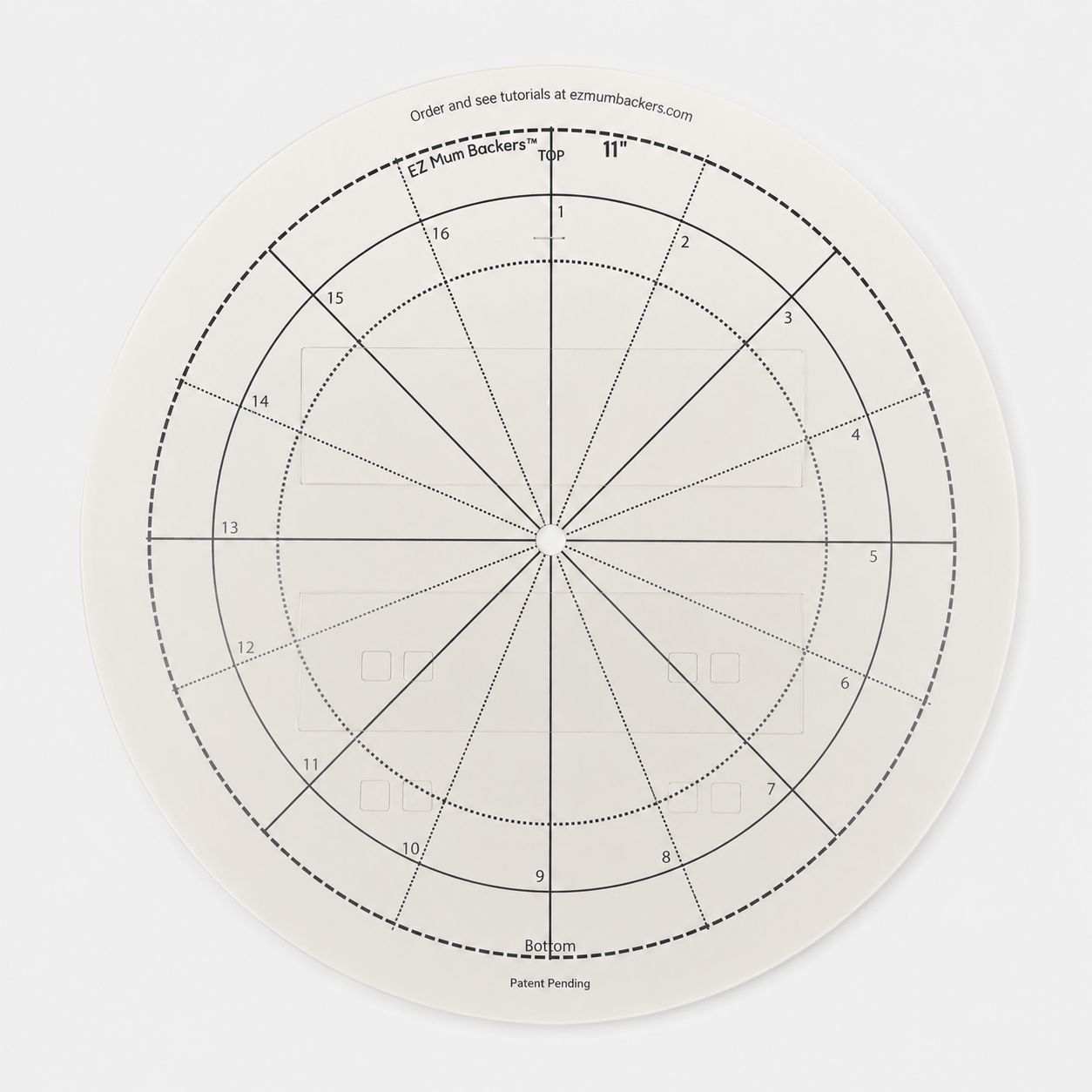 11" Circle Ez Back