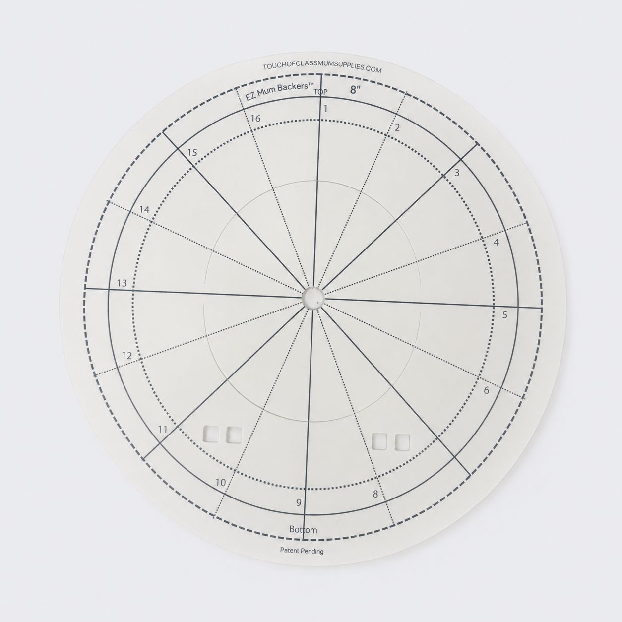 8" Circle Ez Back
