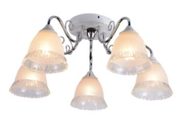 Люстра MH35688В/5 WH+CR