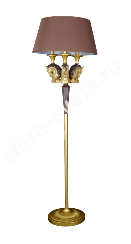 Торшер Лошади T1958B/3F CFG+BRS Veneto Luce