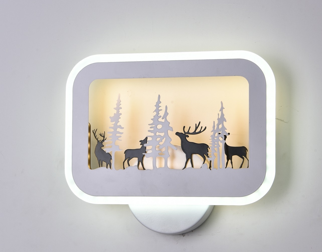 Бра Лес LED 6626-26W white+black